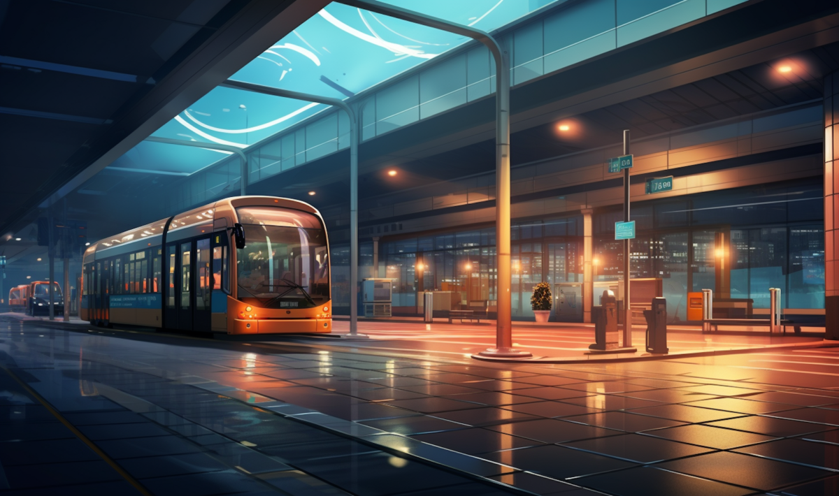 Bus Background Community EXT. BUS STATION β NIGHT β Episode Life